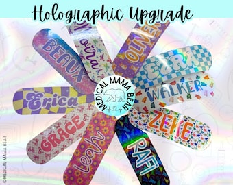 ADD ON Holographic Pump Sticker UPGRADE Add On Only To Purchase Of Infinity Pump Stickers Sparkle or Subtle Holographic Rainbow Kangaroo