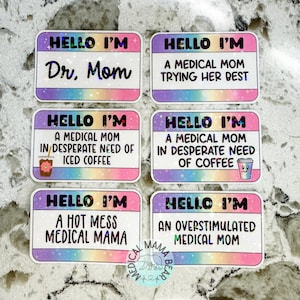 STICKER Maman médicale au choix
