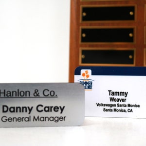 Custom Name Badges ~ Logo Name Tags