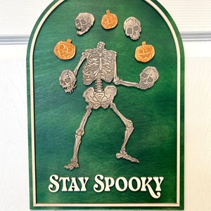 Halloween Sign ~ Halloween Skeleton Decor