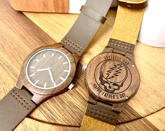 Engraved Wood Watch - Groomsmen Gift - Personalized Wood Watch - 5th Anniversary Gift
