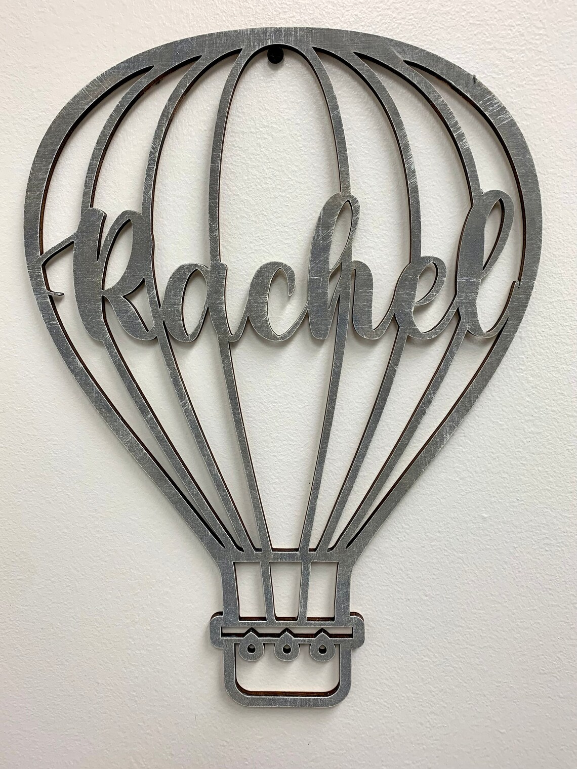 Wood Hot Air Balloon Wall Decor Etsy
