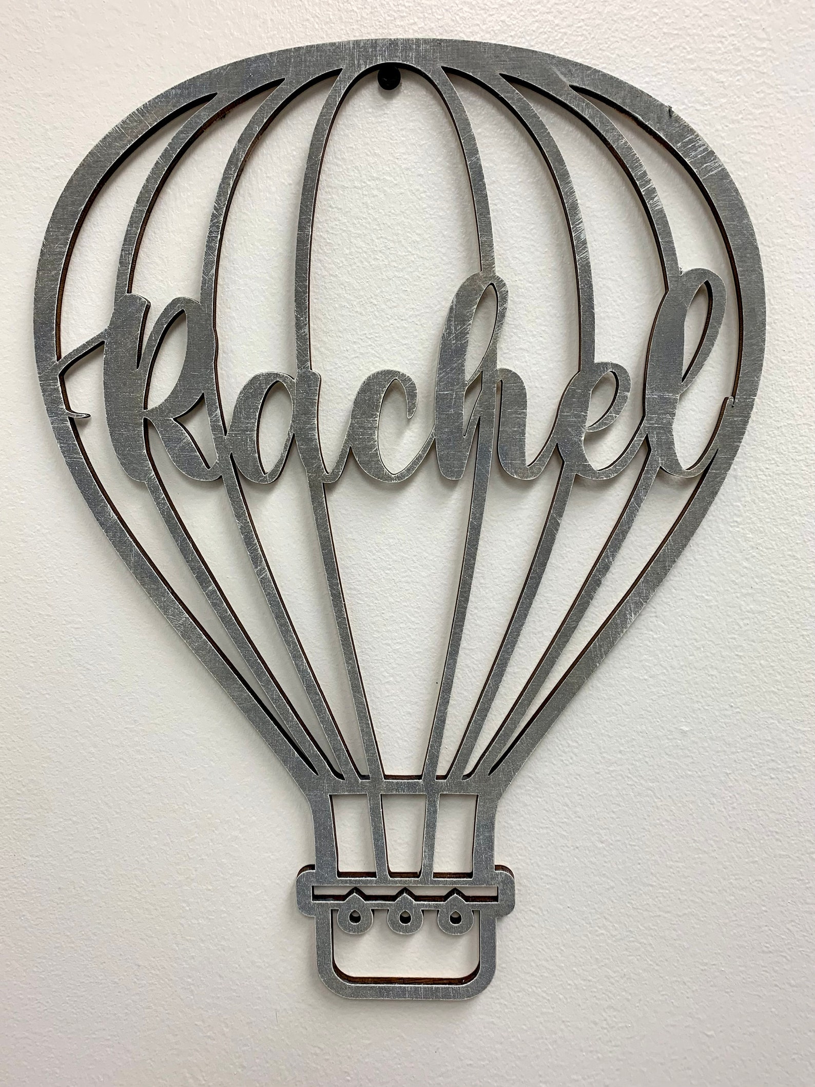 Wood Hot Air Balloon Wall Decor Etsy
