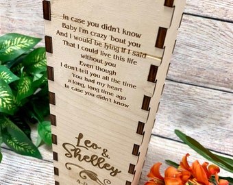 Custom Engraved Wine Box - Personalized Wine Box - Wedding Gift - Gift for Wine Lovers
