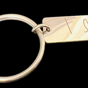 Engraved Stainless Steel Keychains