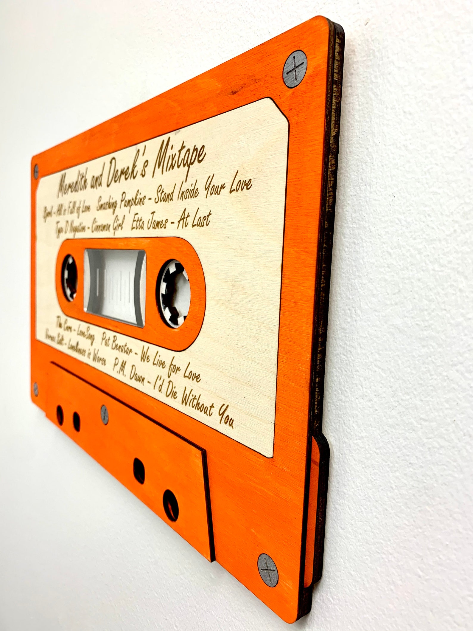 Wood Cassette Tape Personalized Sign Mix Tape Sign Etsy