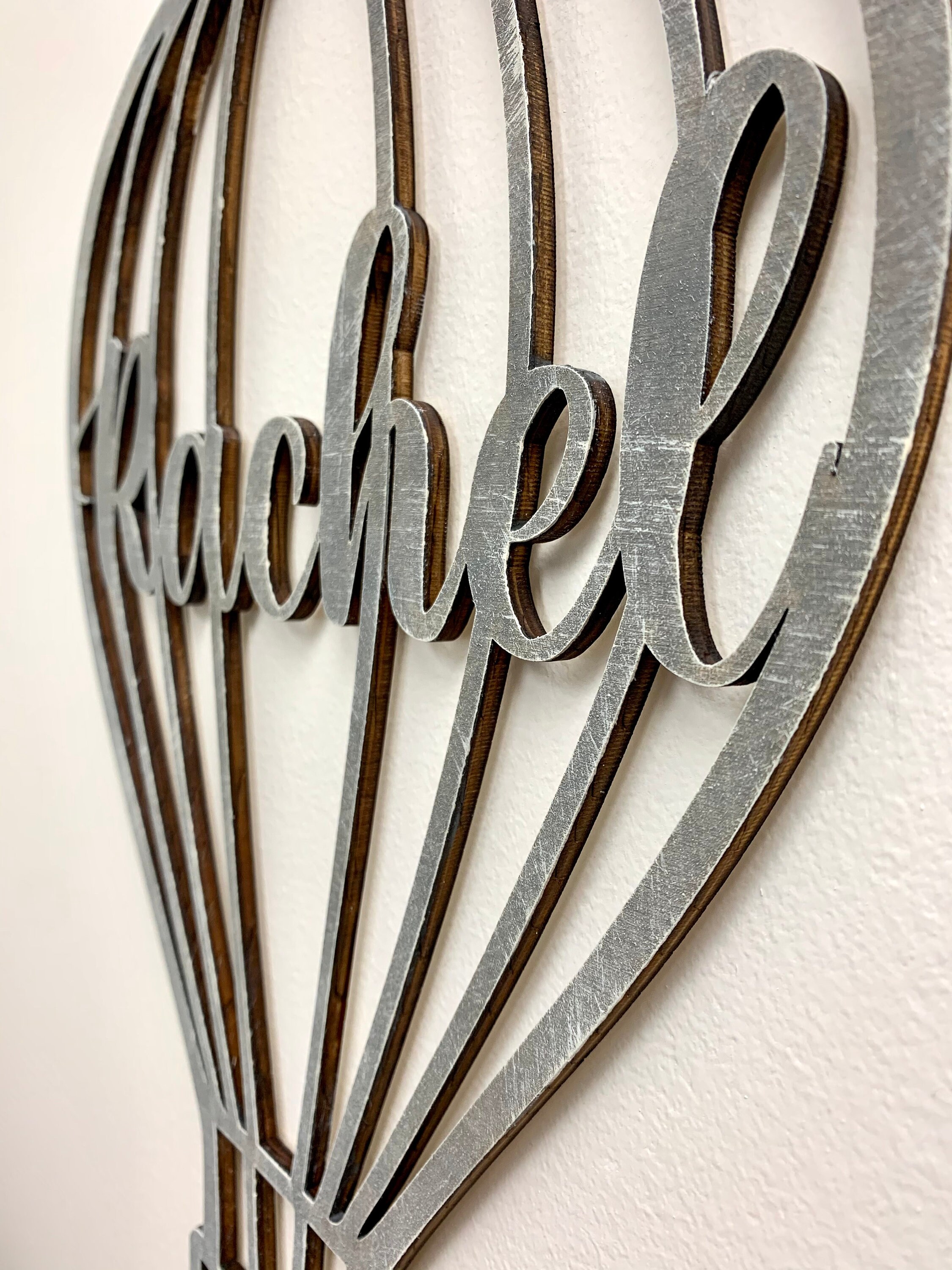 Wood Hot Air Balloon Wall Decor Etsy