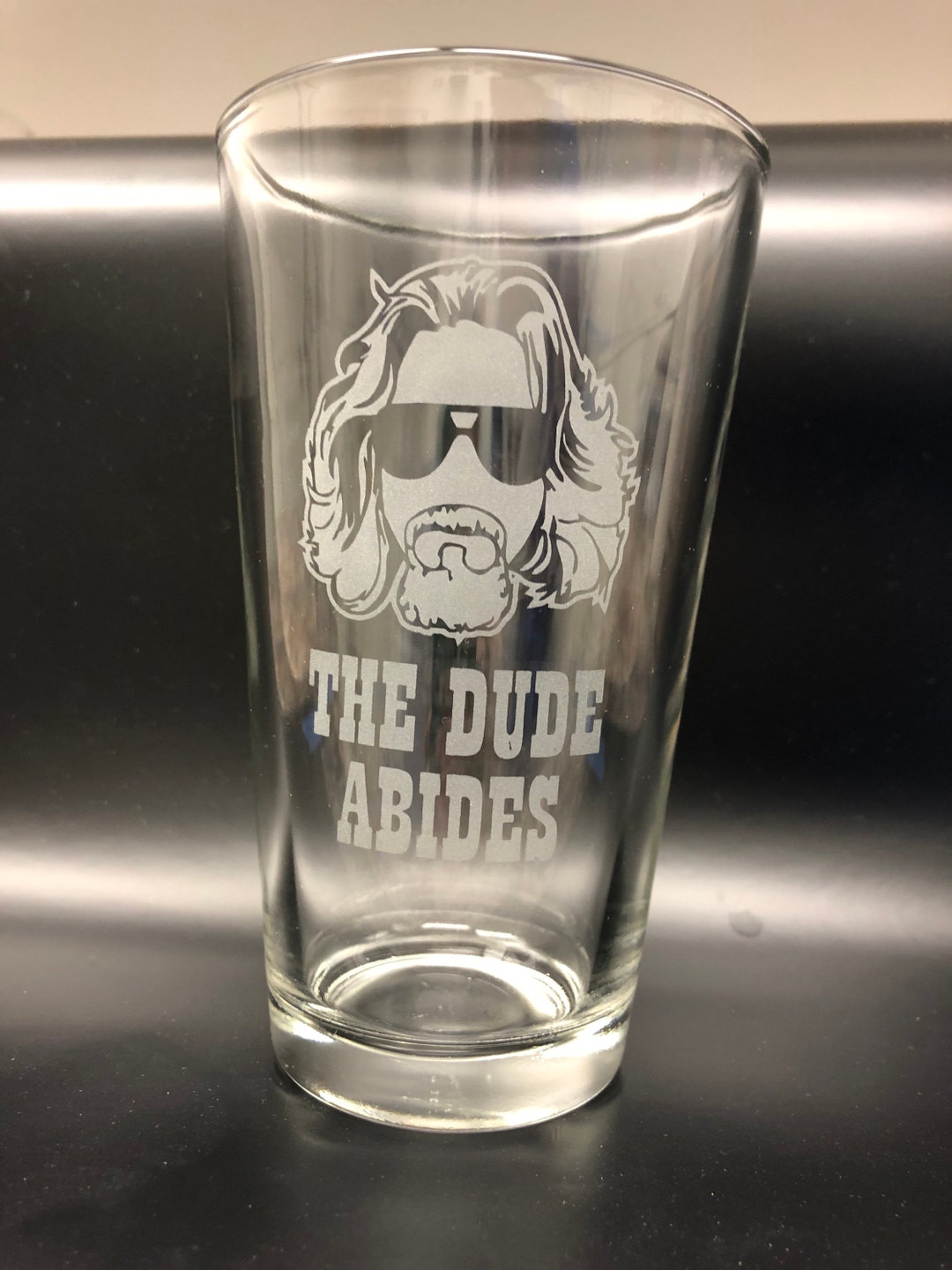 The Big Lebowski Engraved Pint Glasses Etsy