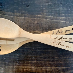 Engraved Bamboo Utensils
