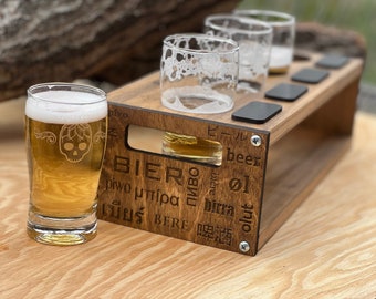 Personalized Wood Beer Flights