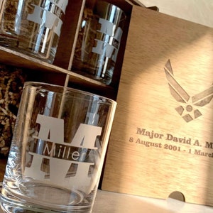 Engraved Rocks Glasses ~ Personalized Whiskey Glasses