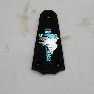 Truss Rod Cover with Dove & Cross Inlay 02 will fit Taylor 3 Hole