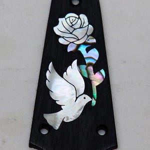 Truss Rod Cover with Dove Inlay 03 will fit Taylor 3 Hole