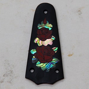 Truss Rod Cover with Roses Inlay 01 will fit Taylor 3 Hole