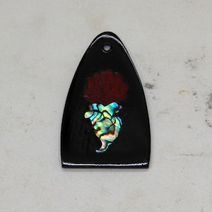 La cubierta del alma con incrustación de rosa roja se adapta a PRS