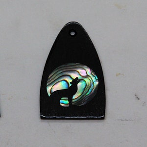 Truss Rod Cover with Wolf Silhouette 02 Inlay will fit PRS