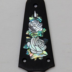 Truss Rod Cover with Roses Inlay 02 will fit Taylor 3 Hole