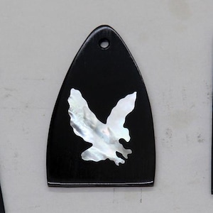 Truss Rod Cover met Eagle Silhouette 02-inlegwerk past op PRS