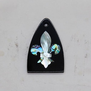 Truss Rod Cover with Fleur De Lis Inlay 01 will fit PRS