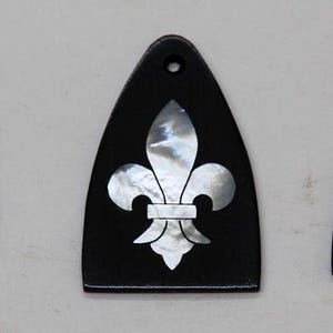 Truss Rod Cover with Fleur De Lis Inlay 02 will fit PRS