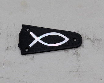 Truss Rod Cover with Fish Inlay 02 will fit Taylor 3 Hole NO US Import Fees!!