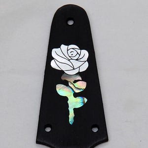 Truss Rod Cover with White Rose Inlay 02 will fit Taylor 3 Hole