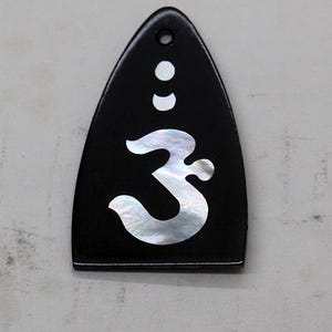 Truss Rod Cover with Om Symbol Inlay 03 will fit PRS NO US Import Fees!!