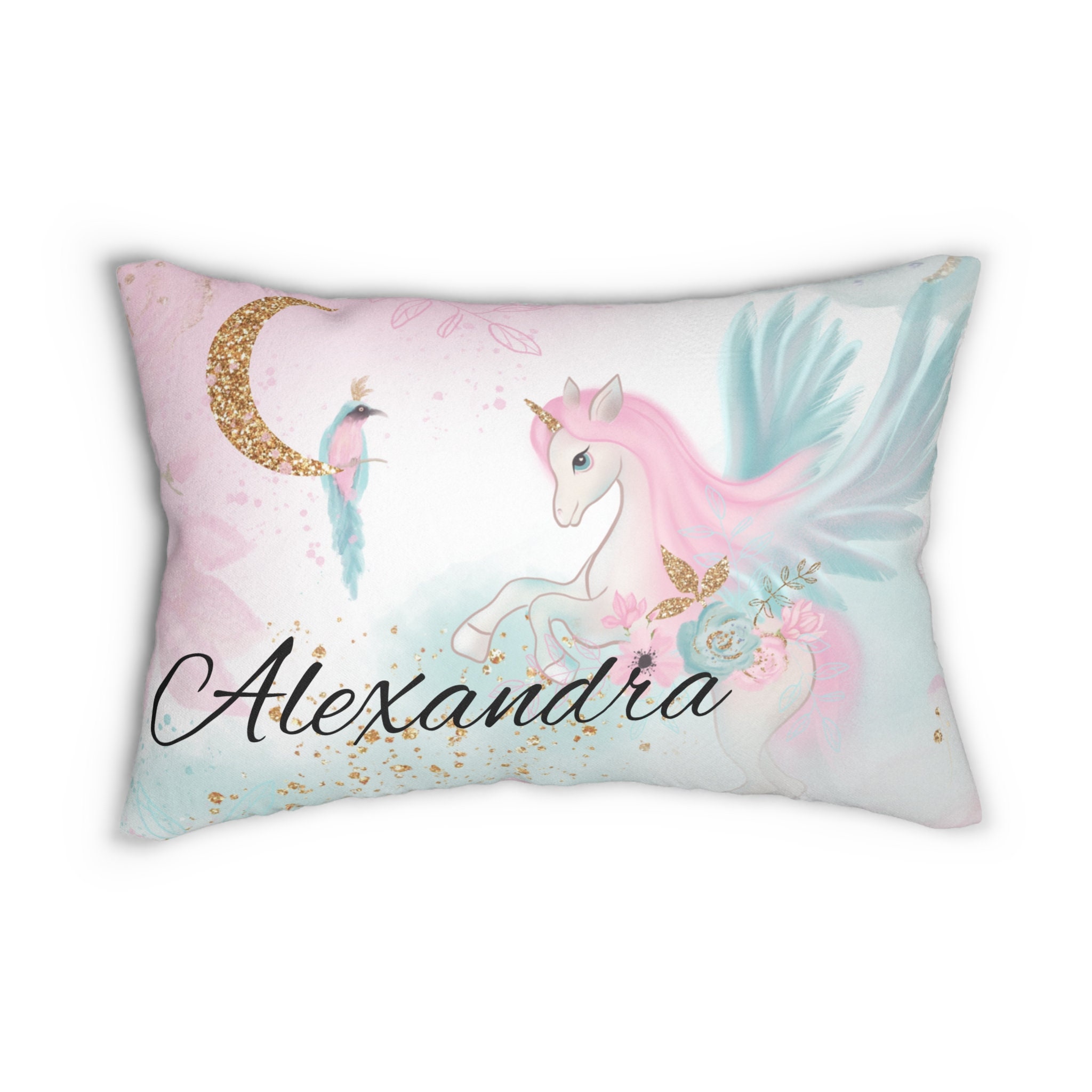 Birth Stat Pillow - Vintage Unicorn main image 1