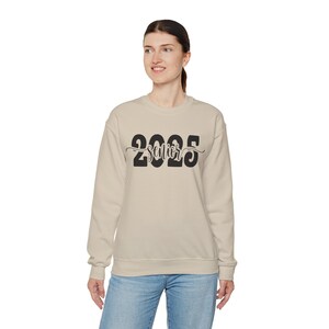 Senior Crewneck Sand Sweatshirt for Him Class of 2025 High School Sweater Graduation Gift For Her Student Sweat Shirt Senior Promotion image 6