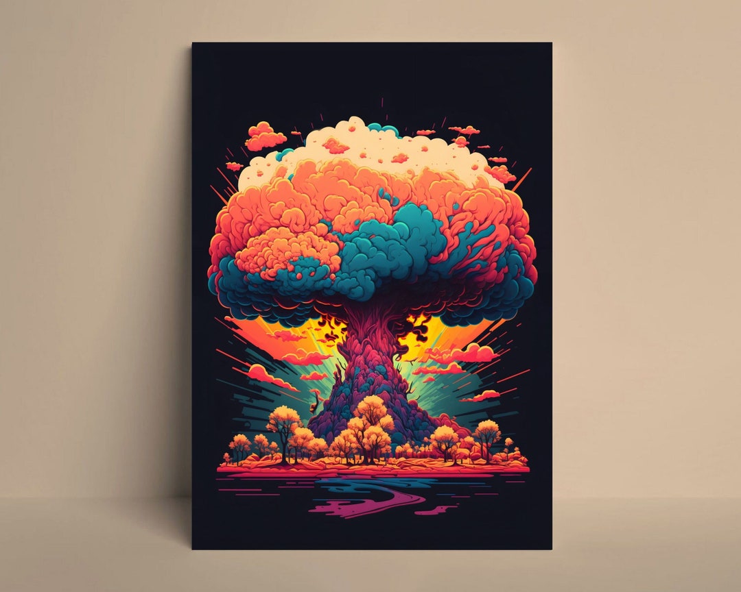 Poster Art Download Digital Decor Colorful Nuclear Painting Art