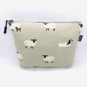 Sheep Classic Makeup Bag Handcrafted British Gift