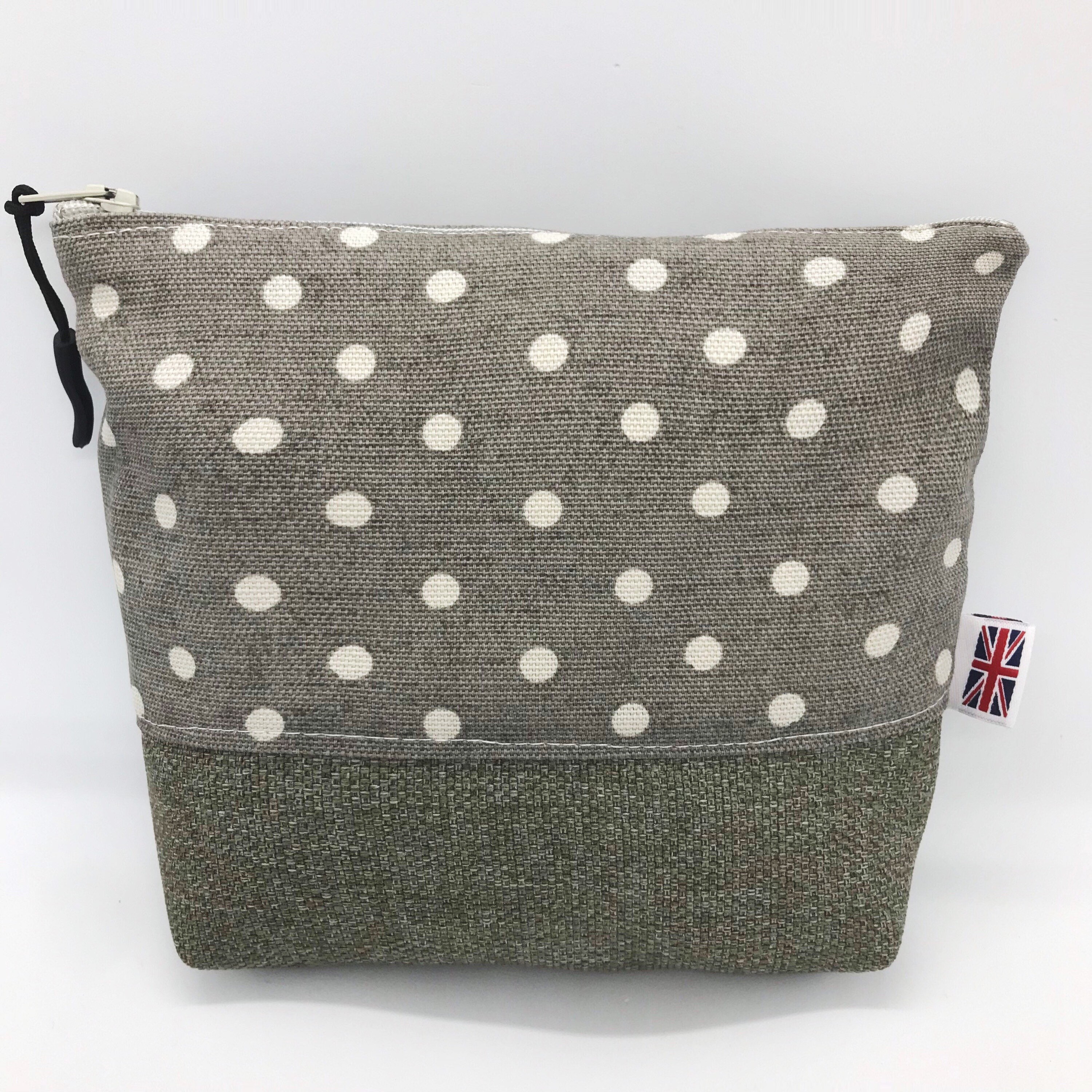 makeup bag grey