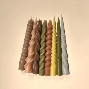 Twisted Taper Candles, bubble candle, twisted candle, spiral candle, candlesticks, home decor, wedding, single