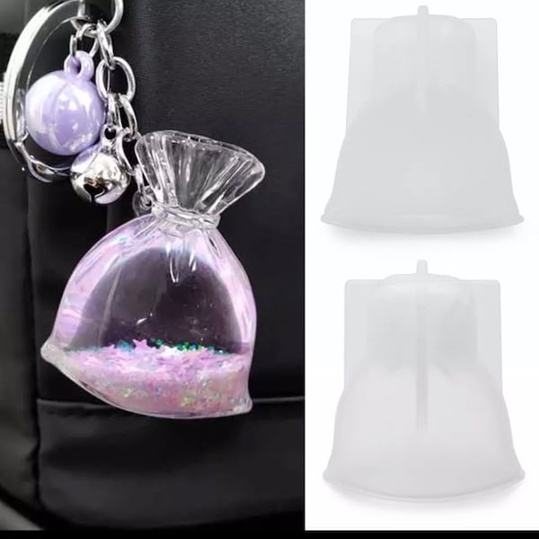 Silicone Money bag Hand bag Keychain Mold