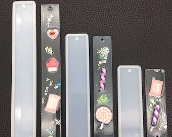 Bookmark Mould DIY Craft Epoxy Resin Silicone Rectangle 2pcs Mold Manual fun Bookmark Mould DIY Craft Epoxy Resin Silicone Rectangle 2pcs Mold Manual fun