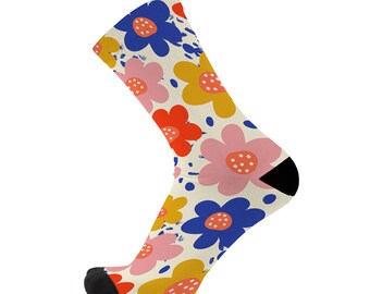 Flower Power. Bamboo fibre novelty socks.