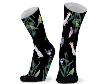 Aussie Aviary bamboesokken. Australische vogelsokken. Souvenir.