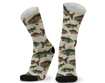 Something Fishy Socks. Bamboo fibre socks. Australian Brand. Fish socks. Novelty Socks. Bamboo. Gift socks. Work socks. Fisherman socks.