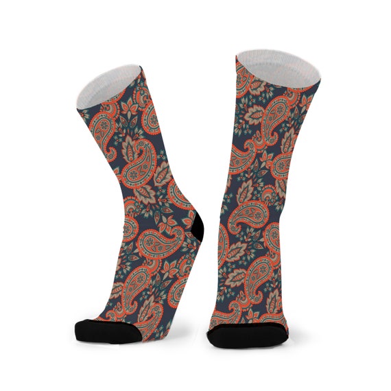 Paisley Bambus Socken : Weiche, bunt gemusterte Socken - Etsy.de