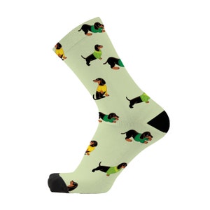 Dash Bamboo Socks. Dachshund. Dog socks. Bamboo fibre. Novelty Socks. Dog lover socks. Sausage Dog Socks. Fun socks.