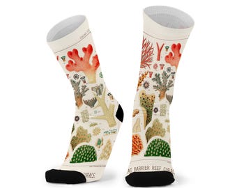 Under the sea socks. coral socks