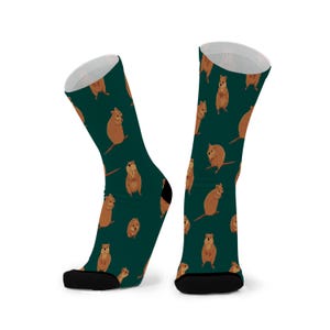 Quokk-Star Bamboo Socks. Quokka Socks. Australian Animal Socks. Rottnest Island. Western Australia. Souvenir. Fun Socks. Novelty Socks.