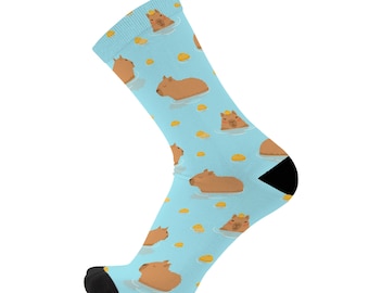 Capybara Bamboo Socks, Cute Animal Pattern