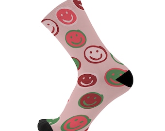 Happy Toes Bamboo Socks. Happy Face Fun Novelty Socks.