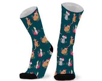 Christmas socks,Australian animal  Christmas socks