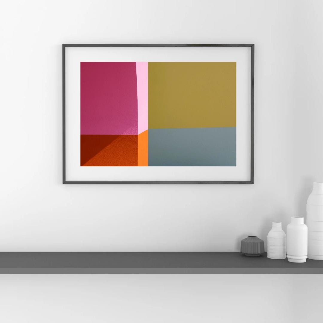 Abstract Color Block Photography Print: Minimalist Home Decor - Etsy