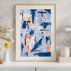 Pintura original, pintura acrílica original sobre papel, arte acrílico, pequeña obra de arte original, pintura abstracta, arte