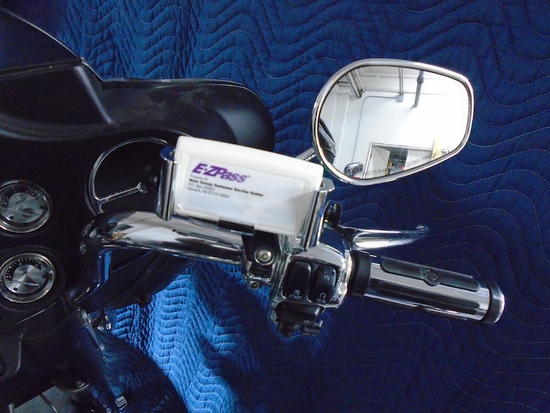 Custom EZ PASS HOLDER for Motorcycle chrome Perch Mount | Etsy