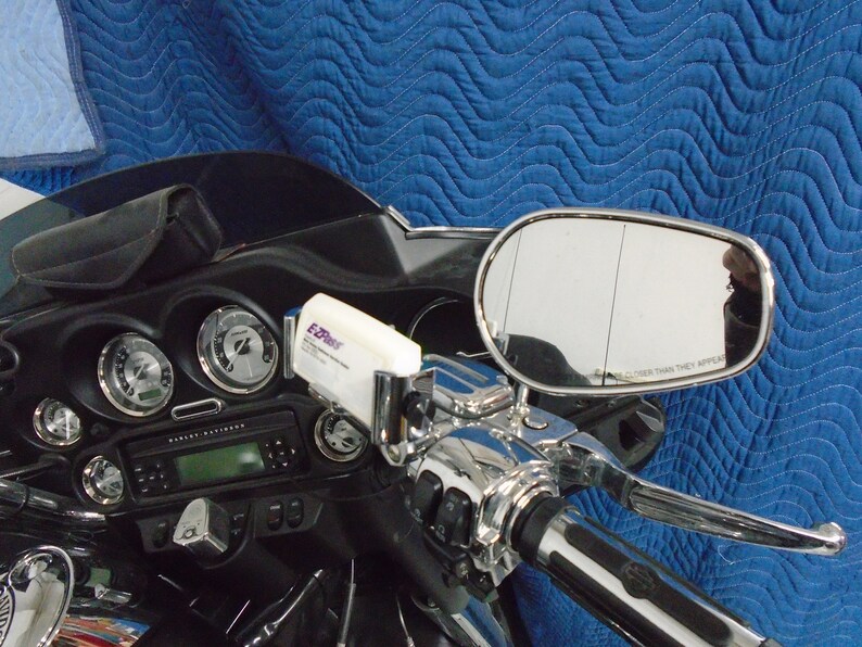 Custom EZ PASS HOLDER for Motorcycle chrome Perch Mount | Etsy