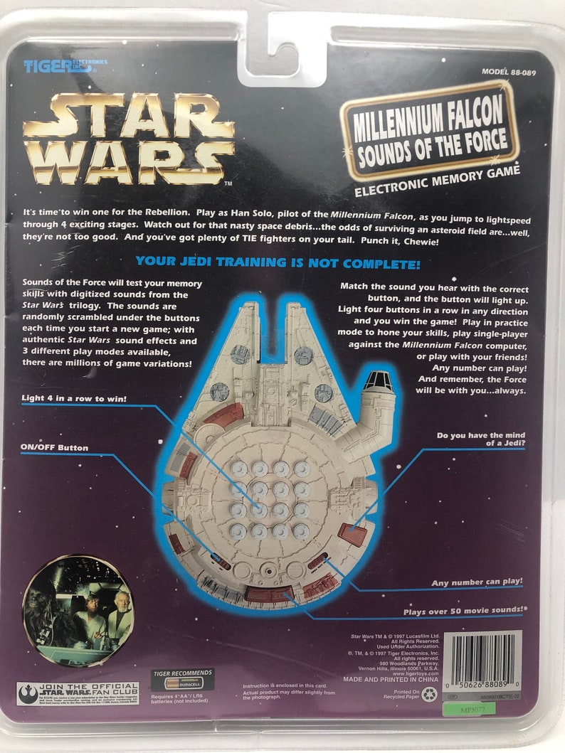 Star Wars Millenium Falcon Sounds of the Force Electronic Memory Game ...